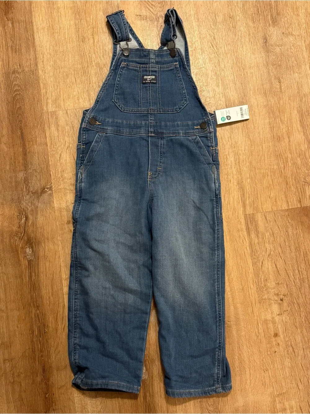 OshKosh B'gosh Classic Denim Overalls NWT 5T